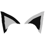 [Animated]Cat/Kitty/Kitten Ears Black & White