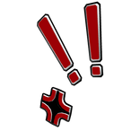 Anime Angry Sign - Red