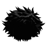 Anime Black Messy Hair