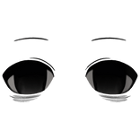 anime dark black exhausted gloomy tired eyes