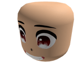 Anime Head Brown Eyes & Light Skin