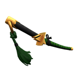 Anime Katana with Tassel - Green