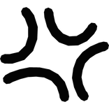 Anime Lines Angry Facial Expression - Right