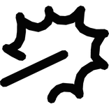 Anime Lines Shocked Facial Expression - Left