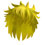 Anime Messy Hair Yelow