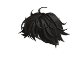Anime Messy Short Hair - black