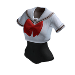 ✨Anime Preppy Uniform Swimsuit Onesie-White