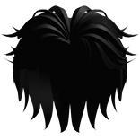 Anime Slicked Back Hair (Black)