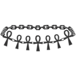 Ankh Goth Metal Belt in Silver 1.0