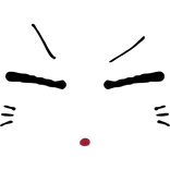 annoyed kemono cat face