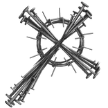 Antique Silver Nail Cross Relic