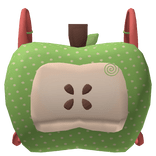 ꒰ ♡ ꒱ apple backpack in green 1.0