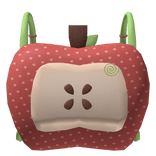 ꒰ ♡ ꒱ apple backpack in red 3.0