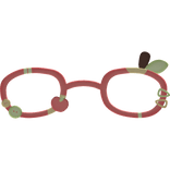 𖹭 apple penguin glasses