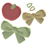𖹭 apple penguin hairclip