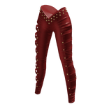 aprelle leather studded pants ivory