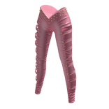 aprelle leather studded pants pink