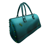 aqua blue travel handbag - le codex