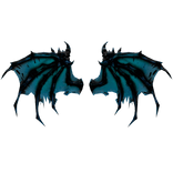 Aqua Blue Vampire Reaper Wings