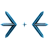 Aqua Onyx Crystal Wings