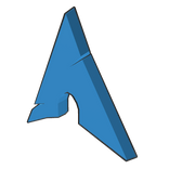 arch linux logo backpack