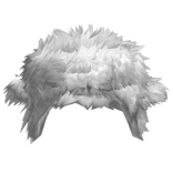 arctic snow white fluffy chunky fur ushanka