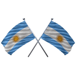 🇦🇷 Argentina Shoulder Double Flag