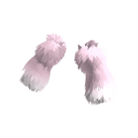 Pink fade fur arm wraps