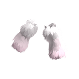 Pink fade fur arm wraps