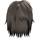 Ash Black Tips Emo Messy Parted Boy Hair