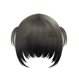 ash blonde and black pigtails 