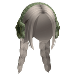 ash blonde braids star earmuffs hair