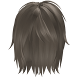 Ash Brown Emo Messy Parted Boy Hair