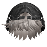 Ash Messy Hair w/ Headphones & Y2K Hat