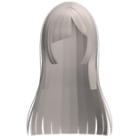 ♡ : asymmetrical hime anime hair ash blonde