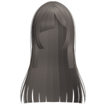 ♡ : asymmetrical hime anime hair ash brown