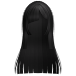 ♡ : asymmetrical hime anime hair black