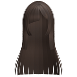 ♡ : asymmetrical hime anime hair brown