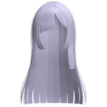 ♡ : asymmetrical hime anime hair lavender