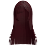 ♡ : asymmetrical hime anime hair red