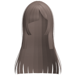 ♡ : asymmetrical hime anime hair soft brown