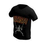 ✅Autism✅ Skeleton Meme Black Shirt