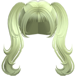 Avocado Girl Wispy Pigtails