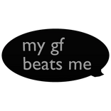 Awesome GF Speech Bubble (Black)