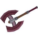 Colossal Red Ruby Gemstone Great Battleaxe