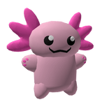 Axolotl waist plushie :D