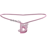 ♡ b bunny initial necklace (pink)