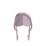 ୨୧ babi pink curly kawaii pigtails