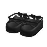 ♡ : baby ballet shoes in black