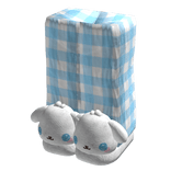 Baby Blue Bunny Slippers w Pjs Pants